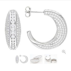 Bella Luce® 7.15ctw Rhodium Over Sterling Silver Earrings (4.18ctw DEW)